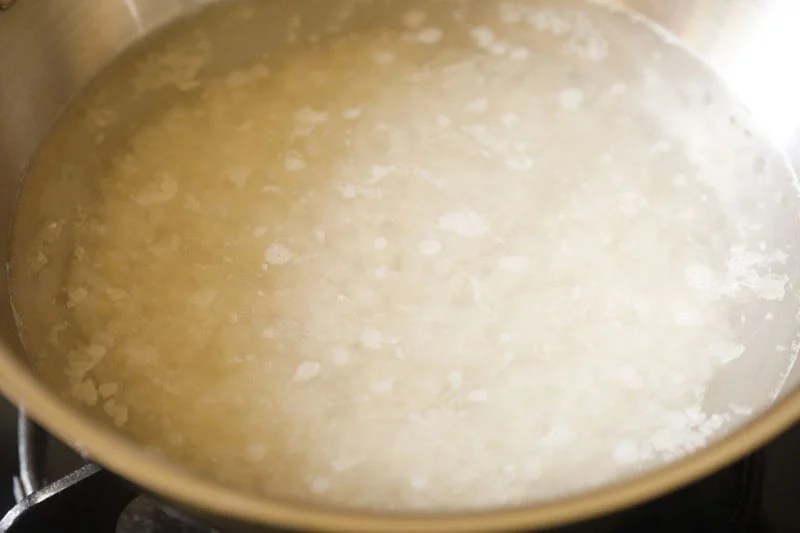 Boiling water with ada.